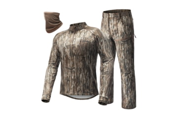 Image of Tidewe TIDEWE Whitetail Hunting Suit for Men Early Season Hunting Camo Shirt &amp; Camo Pants Breathable Hunting Clothes with Odor Control, HC007-RL2XL-TE