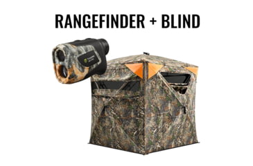 Image of Tidewe Vis360 See Through Silent 4 Full Panels Hunting Blind and Camo Deer Hunting Rangefinder Bundle, HGR001-LF7-TE-BL008-CG-TE