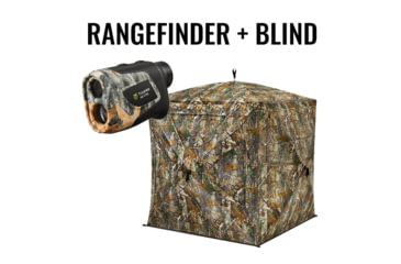 Image of Tidewe VisST See-Through Pop-Up Hunting Blind and Camo Deer Hunting Rangefinder Bundle, HGR001-LF7-TE-BL003-VR-TE