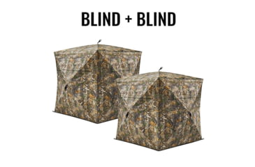 Image of Tidewe VisX/VisMax 270 Degree 3 Full Panels See Through Hunting Blind 2 Sets Bundle, BL001-CG-V2-TE-BL001-CG-V2-TE