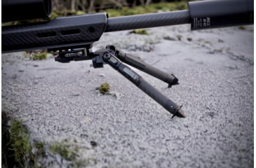 Image of Tier One Atac Bipod - Carbon QD Picatinny Tilt Only 9in, Grey, T1ATACC-LTPIC