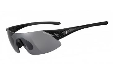 Image of Tifosi Optics Asian Podium XC Sunglasses - Matte Black Frame Asian Fit w/Smoke,AC Red and Clear Lens 1150100101