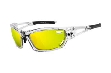 Image of Tifosi Optics Dolomite 2.0 Sunglasses - Crystal Clear Frame w/Clarion Yellow,AC Red and Clear Lens 1020105327