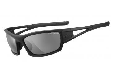 Image of Tifosi Optics Dolomite 2.0 Tactical Sunglasses, Smoke/HC Red/Clear Lenses, M Blk Tactical Frame 1021100101