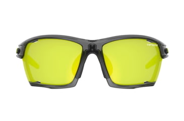 Image of Tifosi Optics Kilo Sunglasses, Crystal Smoke Frame, Clarion Yellow/AC Red/Clear Interchangeable Lens, Medium/Large, 1700102827