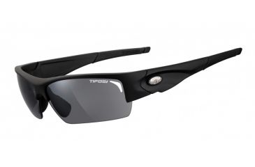 Image of Tifosi Optics Lore Sunglasses - Matte Black Frame w/Polarized Smoke Lens 1090500151