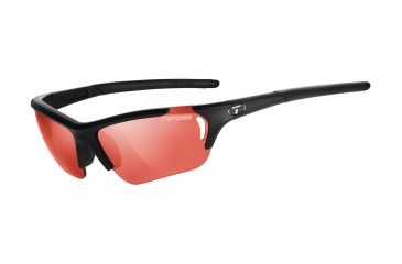 Image of Tifosi Optics Radius FC Sunglasses - Matte Black Frame w/High Speed Red Fototec Lens 1190300130