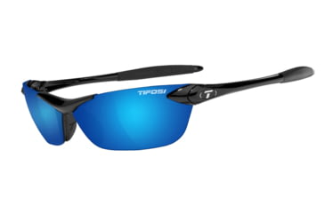Image of Tifosi Seek Sunglasses - Gloss Black Frame, Smoke Blue Lenses 0180400277