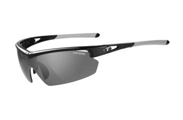Image of Tifosi Optics Talos Sunglasses - Race Silver Frame w/Smoke,AC Red and Clear Lens 1180102101