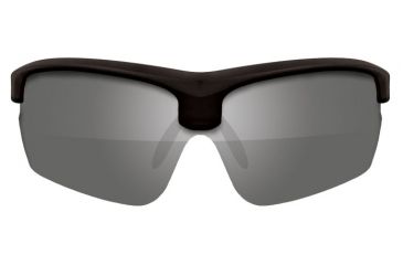 Image of Tifosi Optics Z87.1 Talos Tactical Safety Sunglasses, Smoke/HC Red/Clear Lenses, Matte Black Tact Frame 1181100101