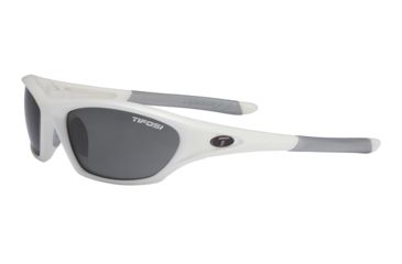 Image of Tifosi Core Sunglasses - Matte White Frame, Smoke Polarized Lenses 0200501251