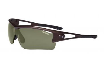 Image of Tifosi Logic XL Sunglasses - Matte Brown Frame, GT/EC/AC Red Lenses 0060203010