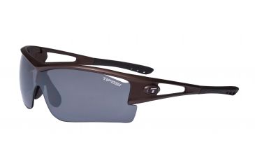 Image of Tifosi Logic XL Sunglasses - Matte Brown Frame, Brown/AC Red/Clear Lenses 0060103002