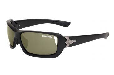 Image of Tifosi Mast Sunglasses - Matte Black Frame, GT/EC/AC Red Lenses 0020200110