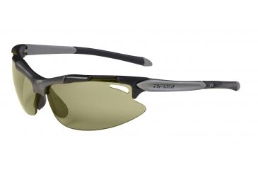 Image of Tifosi Pave' Sunglasses - Matte Black Frame, All Terrain Green Fototec Lenses 0130300132