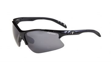Image of Tifosi Roubaix Sunglasses - Gloss Black Frame, Smoke/AC Red/Clear Lenses 0270100201