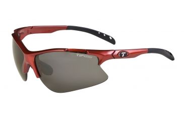 Image of Tifosi Roubaix Sunglasses - Metallic Red Frame, Smoke/AC Red/Clear Lenses 0270102701