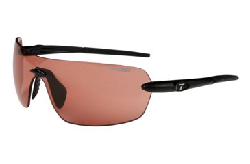 Image of Tifosi Vogel Sunglasses - Matte Black Frame, High Speed Red Fototec Lenses 0170300130