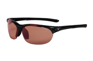 Image of Tifosi Wisp Sunglasses - Gloss Black Frame, High Speed Red Fototec Lenses 0040300230