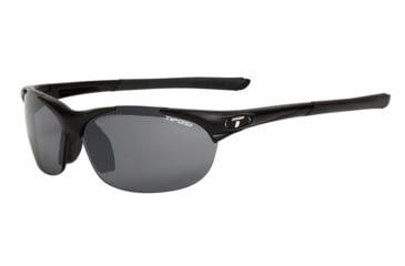 Image of Tifosi Wisp Sunglasses - Matte Black Frame, Smoke Polarized/AC Red/Yellow Lenses 0040700111