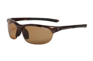 Image of Tifosi Wisp Sunglasses - Mocha Frame, Brown Polarized Fototec Lenses 0040601360