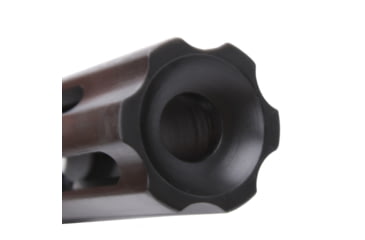 Image of Tiger Rock 3 Port Flash Hider, AR 9mm, 1/2in x36 Thread Pitch, Black, Small, MBRM9