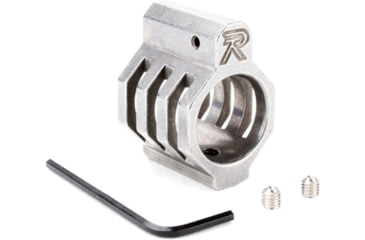 Image of Tiger Rock .750 Low Profile Matte Blasted Stainless Steel USA Custom Made CAGED Gas Block, GBUS-S