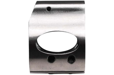 Image of Tiger Rock .750 Low Profile Steel Gas Block w/ Clamp-On Packaged, Stainless, Silver, Small, GB06-S#