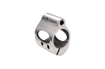 Image of Tiger Rock .750 Low Profile Steel Gas Block w/ Clamp Stainless - NO Package, Silver, Small, GB06-S