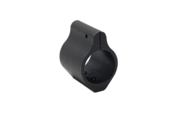 Image of Tiger Rock .750 Low Profile Steel Gas Block w/ Roll Pins And Wrench with Cut, Black, Small, GB01-L