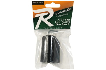 Image of Tiger Rock .750 Low Profile Steel Long Styled Gas Block with Roll Pins &amp; Wrench, GB750LONG#