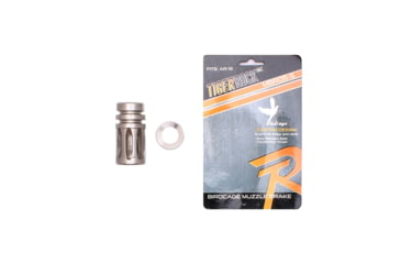 Image of Tiger Rock A2 Muzzle Brake, 1/2x28, 5 Ports, Packaged, Silver, Small, MBR05-S#