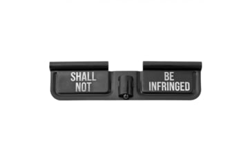 Image of Tiger Rock AR-10/LR-308 Ejection Port Dust Cover Complete Assembly with 2A Engraving, Infringed, Black, Small, EDC308-INFRINGED