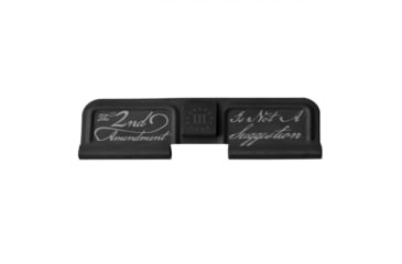 Image of Tiger Rock AR-10/LR-308 Ejection Port Dust Cover Complete Assembly with 2A Engraving, Right, Black, Small, EDC308-RIGHT