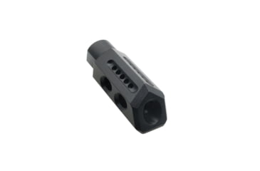 Image of Tiger Rock AR-15 .223Rem / 5.56 Nato Pentagram Ported Steel 1/2x28 Muzzle Brake, Nitride, Black, Small, MBR15PG