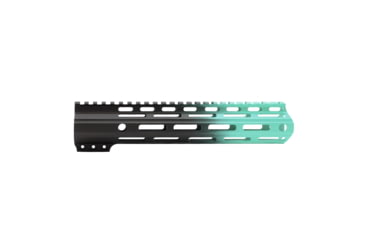 Image of Tiger Rock AR-15 Angle Cut Clamp On M-Lok 10in Handguard, Black Base, Cerakote, Gradient, Robins Egg, Medium, FMLUS-10D-RGB-GRADIENT