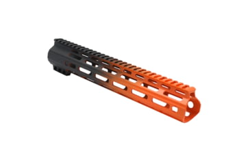 Image of Tiger Rock AR-15 Angle Cut Clamp On M-Lok 12in Handguard, Black Base, Cerakote, Gradient, Organge, Medium, FMLUS-12D-ORG-GRADIENT