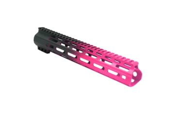 Image of Tiger Rock AR-15 Angle Cut Clamp On M-Lok 12in Handguard, Black Base, Cerakote, Gradient, Pink, Medium, FMLUS-12D-PNK-GRADIENT