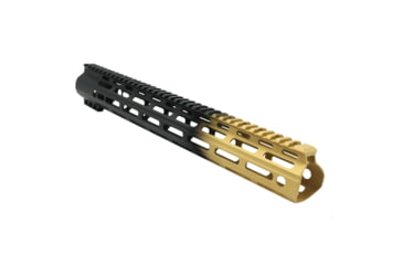 Image of Tiger Rock AR-15 Angle Cut Clamp On M-Lok 15in Handguard, Black Base, Cerakote, Gradient, Gold, Medium, FMLUS-15D-GLD-GRADIENT