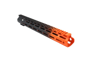 Image of Tiger Rock AR-15 Angle Cut Clamp On M-Lok 15in Handguard, Black Base, Cerakote, Gradient, Organge, Medium, FMLUS-15D-ORG-GRADIENT
