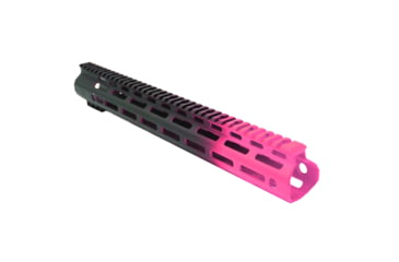 Image of Tiger Rock AR-15 Angle Cut Clamp On M-Lok 15in Handguard, Black Base, Cerakote, Gradient, Pink, Medium, FMLUS-15D-PNK-GRADIENT