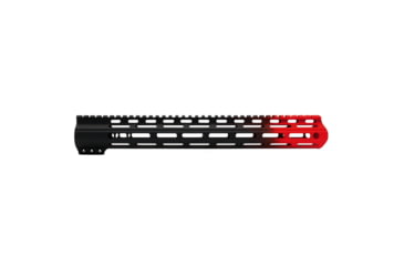 Image of Tiger Rock AR-15 Angle Cut Clamp On M-Lok 15in Handguard, Black Base, Cerakote, Gradient, Red, Medium, FMLUS-15D-RED-GRADIENT