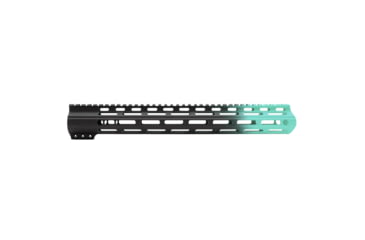 Image of Tiger Rock AR-15 Angle Cut Clamp On M-Lok 15in Handguard, Black Base, Cerakote, Gradient, Robins Egg, Medium, FMLUS-15D-RGB-GRADIENT