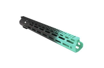 Image of Tiger Rock AR-15 Angle Cut Clamp On M-Lok 15in Handguard, Black Base, Cerakote, Gradient, Robins Egg, Medium, FMLUS-15D-RGB-GRADIENT