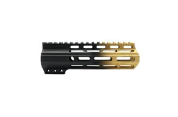 Image of Tiger Rock AR-15 Angle Cut Clamp On M-Lok 7in Handguard, Black Base, Cerakote, Gradient, Gold, Medium, FMLUS-7D-GLD-GRADIENT