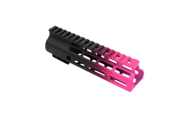 Image of Tiger Rock AR-15 Angle Cut Clamp On M-Lok 7in Handguard, Black Base, Cerakote, Gradient, Pink, Medium, FMLUS-7D-PNK-GRADIENT