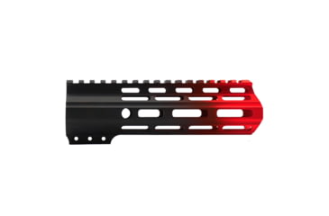 Image of Tiger Rock AR-15 Angle Cut Clamp On M-Lok 7in Handguard, Black Base, Cerakote, Gradient, Red, Medium, FMLUS-7D-RED-GRADIENT