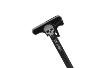 Image of Tiger Rock AR-15 Charging Handle, Skull Stay Spooky, Black, Small, CH223-SKSS