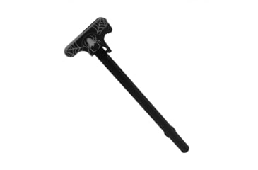 Image of Tiger Rock AR-15 Charging Handle, Spider and Web, Black, Small, CH223-SPIDER