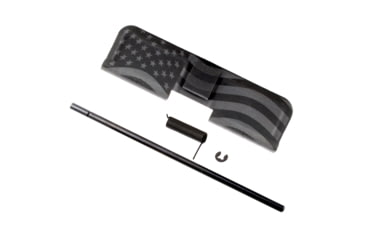 Image of Tiger Rock AR-15 Dust Cover w/ Flag Engraving, Black, Small, DC223-USA